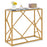 31.5 Inch Golden Heavy-duty Metal Frame Entryway Table with Foot Pads