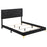 Kendall Tufted Panel Bed Black and Gold