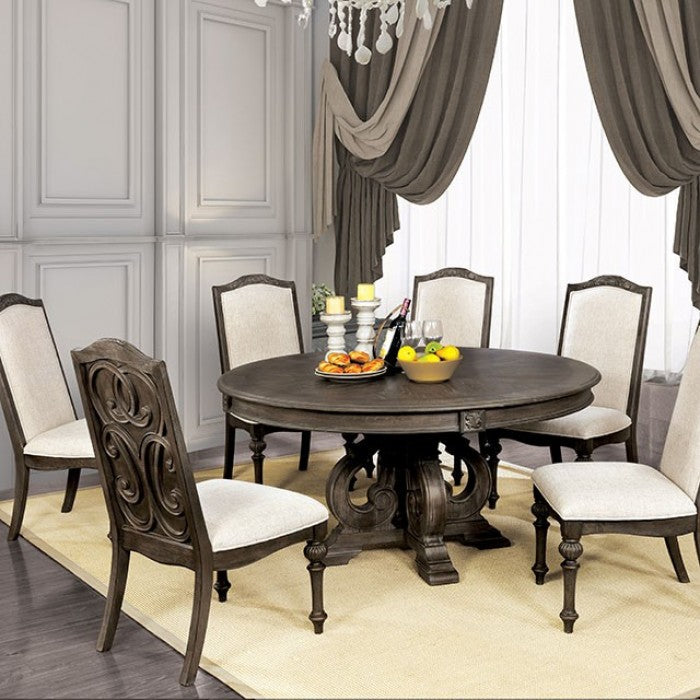 ARCADIA ROUND 7 PIECE DINING SET