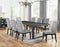 Yves 5 Piece Dining Set (Table & 4 Grey Performance Side Chairs)