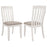 Nogales Vertical Slat Back Dining Side Chair Off White (Set of 2)