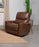 Greenfield Upholstered Power Recliner Chair Saddle Brown