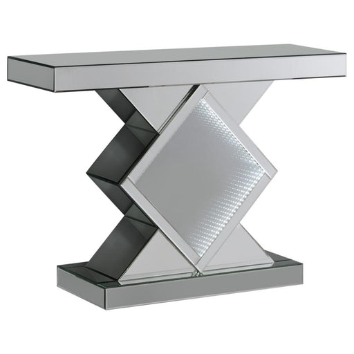 Moody Console Table With LED Lighting Silver