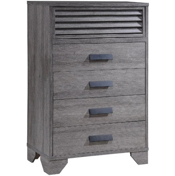 Sarter 5 Drawer Grey Chest