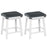 Set of 2 24/30 Inch Dining Bar Stool with Acacia Wood Frame