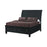 Sandy Beach Storage Sleigh Bed Black