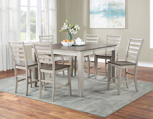 Abacus 5-Piece Counter Dining Set (Counter Table & 4 Counter Chairs)