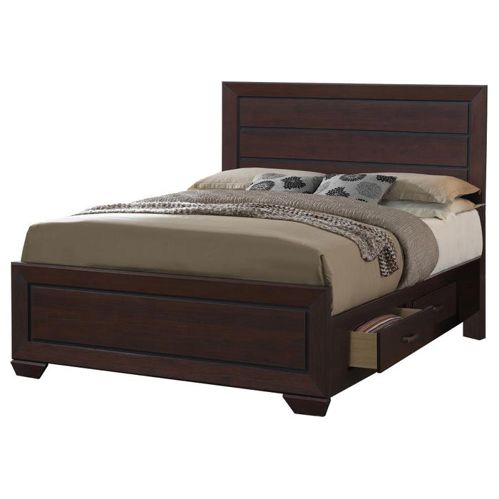 Kauffman Storage Bed Dark Cocoa