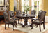 Kiera Round Dining Set In Brown 7 PC