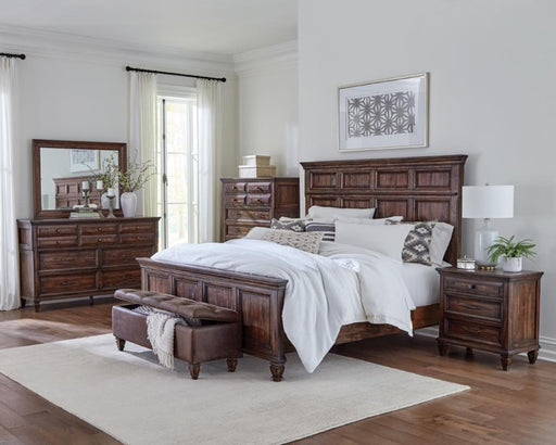 Avenue 5-piece Bedroom Set Weathered Burnished Brown