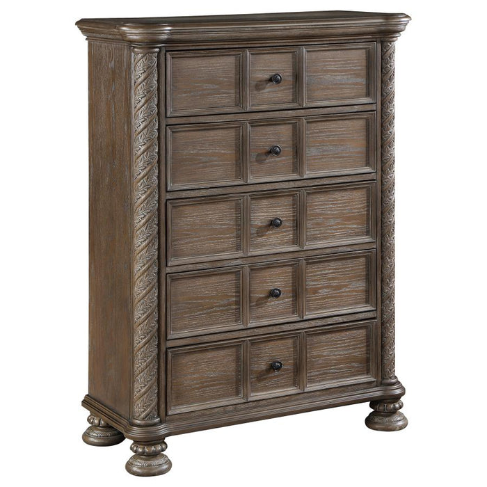 Emmett 5-drawer Chest Walnut