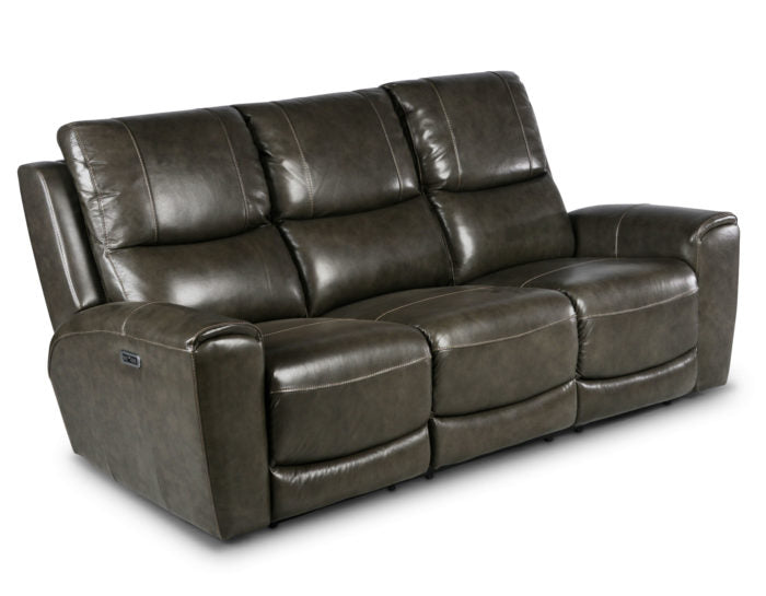 Laurel Leather Dual-Power Reclining Sofa