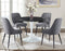 Colfax 5-Piece Black Marble Dining Set (Table & 4 Side Chairs)