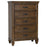 Franco 5-drawer Chest Burnished Oak