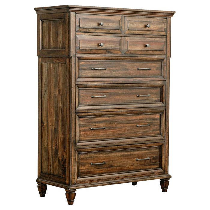 Avenue 8-drawer Chest Weathered Burnished Brown