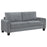 Davis Upholstered Rolled Arm Loveseat Grey