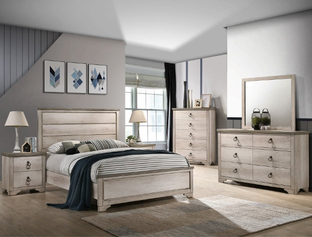 Patterson Driftwood Panel Bedroom Set