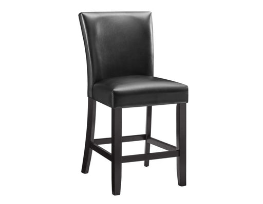 Carrara 24″ Counter Stool, Black Leatherette