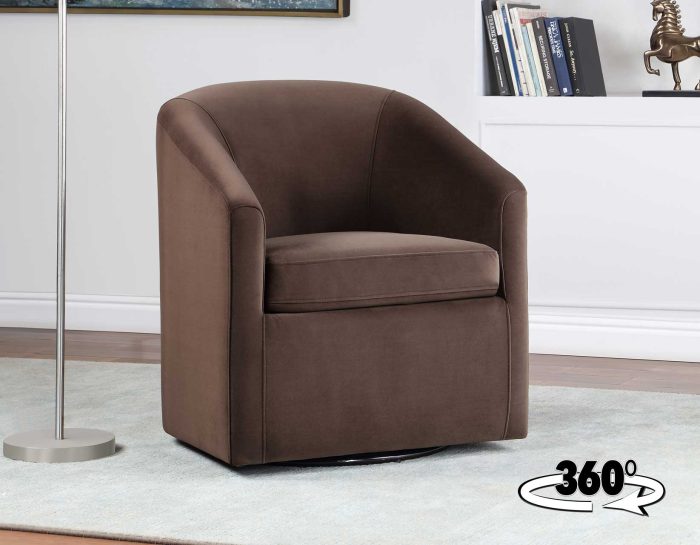 Arlo Upholstered Swivel Barrel Chair