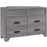 Sarter 6 Drawer Grey Dresser