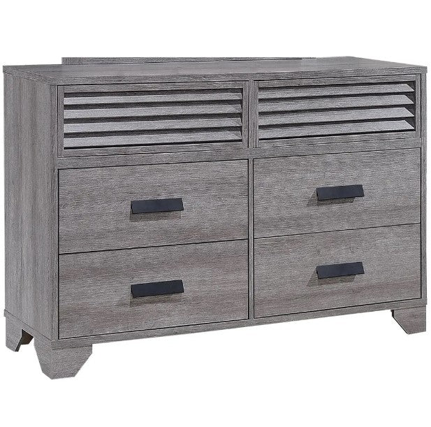 Sarter 6 Drawer Grey Dresser