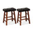 Set of 2 Modern Backless Bar Stools with Padded Cushion