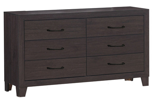 Hopkins 6 Drawer Brown Dresser