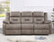 Abilene Manual Reclining Sofa with Drop-Down Console, Tan