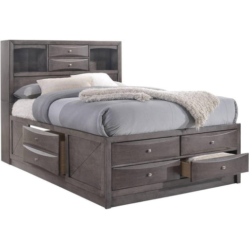 Emily Gray Storage Platform Bed