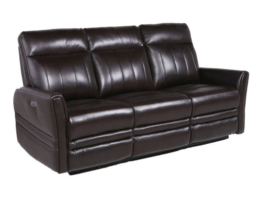 Coachella Leather Dual-Power Reclining Sofa – Brown