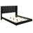 Kendall Upholstered Panel Bed Black