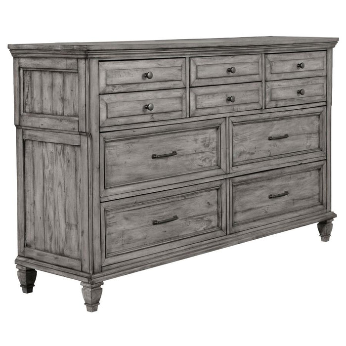 Avenue 8-drawer Rectangular Dresser Grey