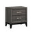 Watson 2-drawer Nightstand Grey Oak and Black