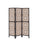 Vulcan 3-Panel Geometric Folding Screen Tan And Cappuccino