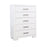 Jessica 5-drawer Chest White