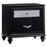 Barzini 2-drawer Rectangular Nightstand Black