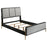 Arini Queen Bed With Upholstered Headboard Black And Grey