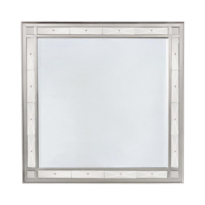 Leighton Beveled Dresser Mirror Metallic Mercury