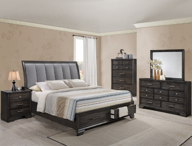 Jaymes Gray Storage Platform Bedroom Set