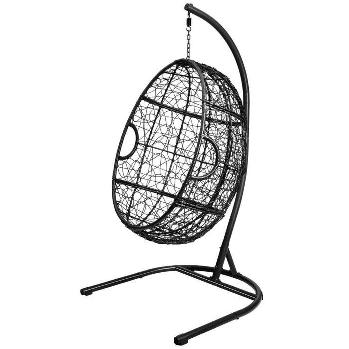 Hanging Cushioned Hammock Chair with Stand