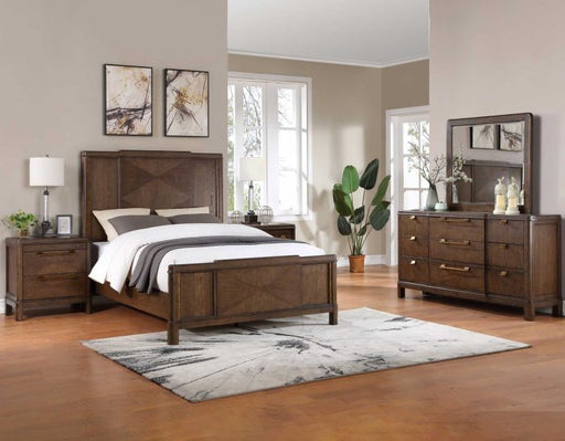 Milan 4-Piece Queen Bedroom Set (Queen Bed, Nightstand, Dresser/Mirror)