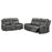 Raelynn 2-Piece Upholstered Motion Reclining Sofa Set Grey