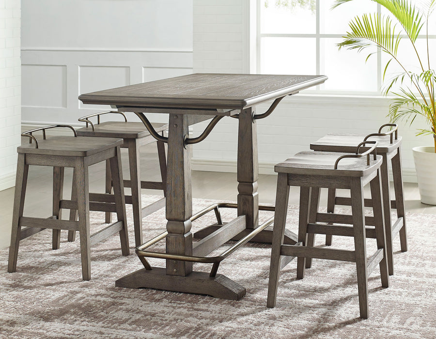 Ryan 5 Piece Counter Set (Counter Table & 4 Counter Stools)