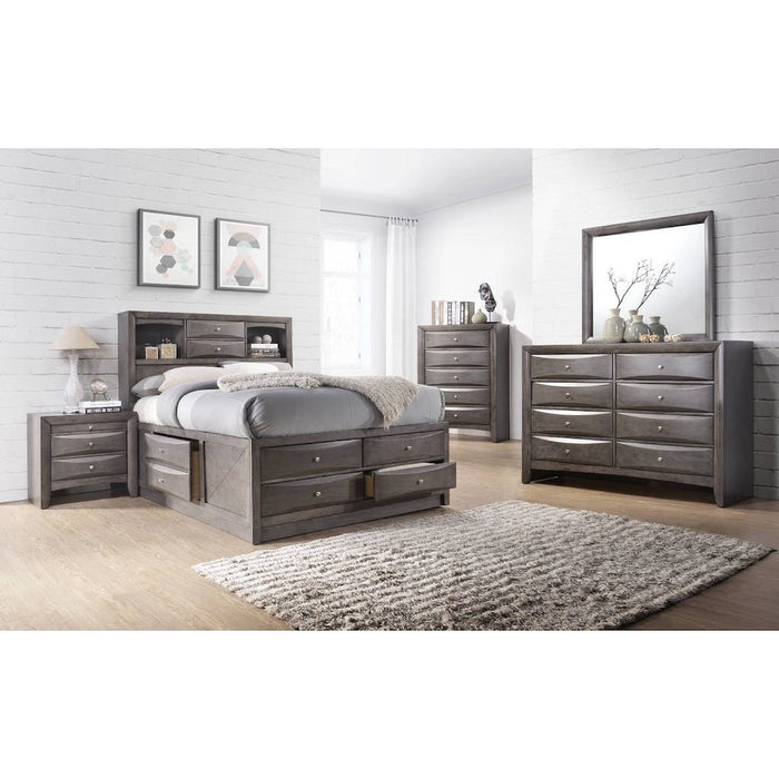 Emily Gray Storage Platform Bedroom Set