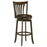 Lambert Pub Height Swivel Bar Stool With Upholstered Seat Dark Cherry