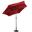 9 Feet Patio LED Solar Umbrella with Crank