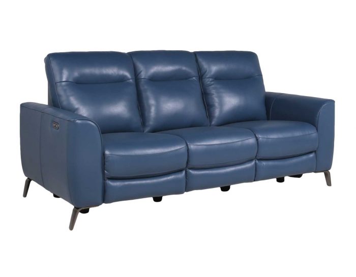 Sansa Leather Dual-Power Reclining Sofa