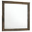 Woodmont Rectangle Dresser Mirror Rustic Golden Brown