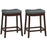 Set of 2 24-Inch Height Backless Counter Stool with Footrest