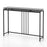 47 Inch Console Table Narrow Entryway Table with Faux Marble Tabletop